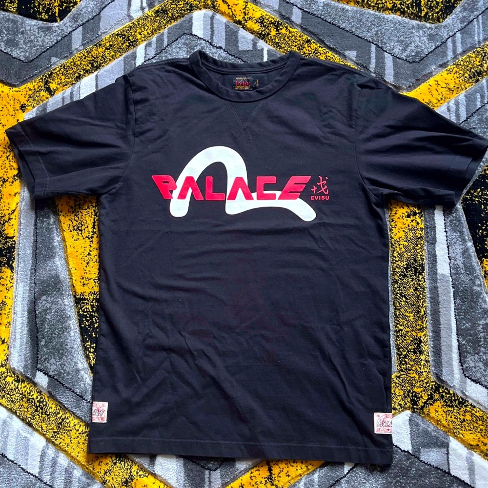 Palace x Evisu Logo Tee Black